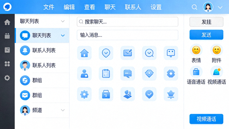 Telegram电脑版完整中文界面显示所有菜单和按钮均为中文