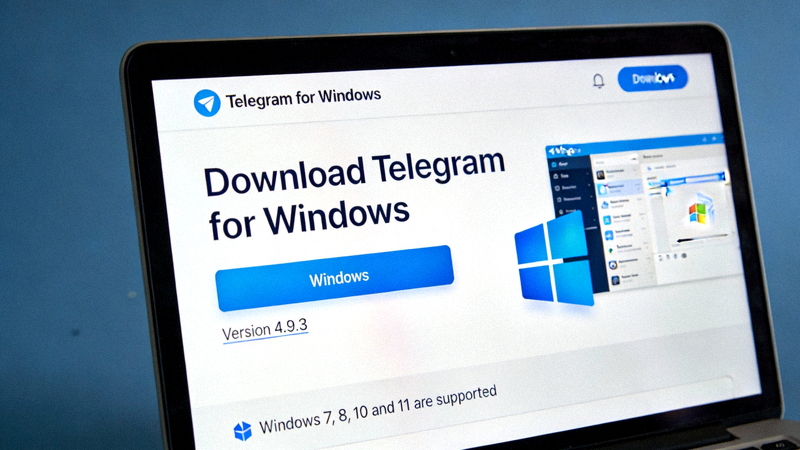 Telegram官方网站Windows版本下载页面截图