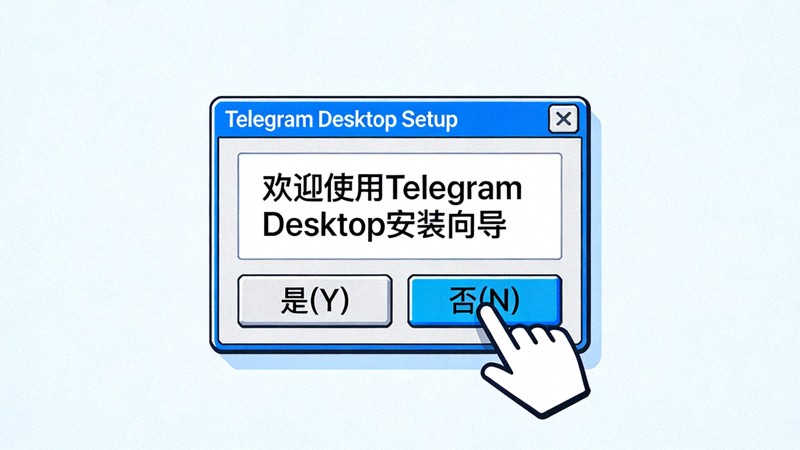 Windows系统运行Telegram安装程序并点击是的界面示意图