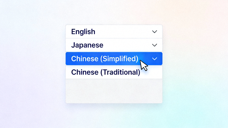 在语言列表中找到Chinese简体中文或繁体中文并点击选择